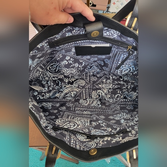 New Lucky Brand XL Black Tote Bag - Picture 2 of 6